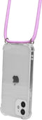 Mobiparts Lanyard Case - Apple iPhone 12 Mini - Verstelbaar koord - Paars