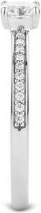 TI SENTO Dames Ring - 925 zilver - Zirconia wit - Maat 19.75 mm / maat 62 - 12109ZI