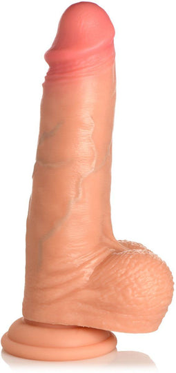 JOCK - Real Skin Dildo met Ballen - 21 cm & Lichtkleurig