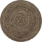 vidaXL - Vloerkleed - handgemaakt - 150 - cm - jute - zwart - en - naturel
