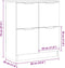 vidaXL - Dressoir - 60x30x70 - cm - bewerkt - hout - oud - houtkleurig