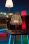 Bohemia draadloze LED tafellamp - 25 cm - Rotan