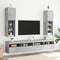 vidaXL - Tv-meubel - met - LED-verlichting - 30,5x30x102 - cm - betongrijs