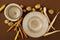 Palmer Bord Earth 28 cm Bruin Stoneware 2 stuks