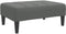 vidaXL - Voetenbank - 77x55x31 - cm - stof - donkergrijs