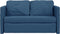 vidaXL - Slaapbank - vloermodel - 2-in-1 - 112x174x55 - cm - stof - blauw