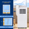 Serenelife Mobiele Airco, 9.000 BTU Wi-Fi Geactiveerde Binnen Airco, Draagbare Airconditioner Ruimtes tot 28 m2