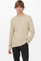 ONLY & SONS ONSPANTER 12 STRUC CREW KNIT NOOS - Heren Trui - Gebreid - Maat S