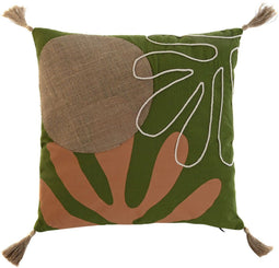 Kussen Home ESPRIT Groen Boho 45 x 5 x 45 cm
