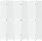 vidaXL - Kamerscherm - met - 6 - panelen - massief - paulowniahout - wit
