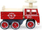 Vilac loopwagen brandweer - Houten loopwagen - Zitplaats en opslagruimte - Rood
