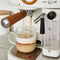 Swan One Touch Espressomachine – Gemalen Koffie & Koffiepads – Wit