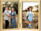 Dubbel Houten Fotolijst 10x15 cm met Glas - Houtnerf