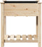 vidaXL - Tuinbak - met - Plank - 71x37x76 - cm - Massief - Vurenhout