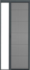 Livn Excellent - Plissehor deur - Barrière-vrije doorloop - Antraciet 96x203cm