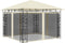vidaXL - Prieel - met - klamboe - LED-lichtslinger - 180 - g/m² - 3x3x2,73 - m - crème