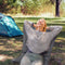 TRVLMORE Comfort Lounge - Campingstoel - Opvouwbaar - 135 kg draagvermogen - Grijs