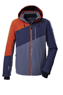 Killtec KSW 32 - Ski Jas Heren - Waterdicht 10000 mm Ademend 3000 g/m²/24h - Blauw/Oranje XXL