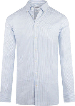 McGregor Overhemd Oxford Streep Lichtblauw - Maat XL - Heren - Overhemden Casual