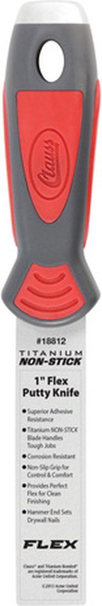Plamuurmes Clauss flexibel - titanium - niet klevend