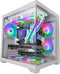 Mars Gaming MC-VIEW2W - Mini Tower PC - Micro ATX Mini-ITX - Gehard glas Wit