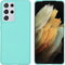iMoshion Hoesje Geschikt voor Samsung Galaxy S21 Ultra Hoesje Siliconen - iMoshion Color Backcover - Mintgroen