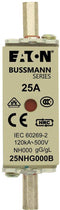 Eaton 25NHG000B NH-zekering Met mechanische beveiligingsweergave Afmeting zekering : 000 25 A 500 V 3 stuk(s)