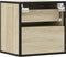 vidaXL - Nachtkastje - wandgemonteerd - 40x31x39,5 - cm - sonoma - eikenkleurig