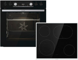 Gorenje Black Set 4 - Inbouw Oven BCPX6737E05BG + Kookplaat ECD634X - Pyrolyse - Zwart