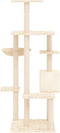 vidaXL - Kattenmeubel - met - sisal - krabpalen - 142 - cm - crèmekleurig