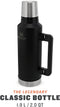 Stanley Classic Legendary Bottle 1,9L | Matte Black Pebble | Thermosfles houdt 45 uur warm, 2 dagen koud | Vaatwasserbestendig | Roestvrijstalen Thermoskan | Lekvrij