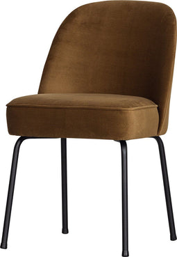 BePureHome Vogue Eetkamerstoel - Fluweel - Honinggeel - 83x50x60