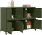 vidaXL - Dressoir - 100,5x39x72 - cm - staal - olijfgroen
