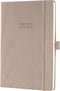 Sigel Conceptum - agenda 2023 - weekagenda - A5 - 4-talig - taupe - hardcover. SI-C2360