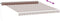 vidaXL - Luifel - handmatig - uittrekbaar - 400x300 - cm - bruin