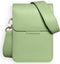 Telefoontasje Dames Crossbody - Selencia Avani Slang Telefoontasje Crossbody - Universeel Schoudertasje telefoon - Groen
