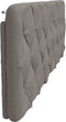 vidaXL - Hoofdbordkussen - 160 - cm - stof - taupe
