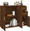 vidaXL - Dressoir - 91x29,5x75 - cm - bewerkt - hout - bruin - eikenkleur