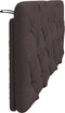 vidaXL - Hoofdbordkussen - 120 - cm - stof - donkerbruin