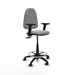 Piqueras y Crespo B2D01RF - Bureaustoel - Hoogteverstelbaar met armleuning - Lichtgrijs