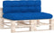 vidaXL - Palletkussens - 2 - st - stof - koningsblauw