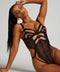 Hunkemöller Private Body open kruis - String model - Zwart - maat L