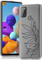 iMoshion Hoesje Geschikt voor Samsung Galaxy A21s Hoesje Siliconen - iMoshion Design hoesje - Transparant / Bladeren design