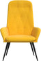vidaXL Relaxstoel fluweel mosterdgeel