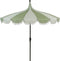 In The Mood Collection Rissy Parasol - Stokparasol - UPF 30+ bescherming - Lichtgroen - H238 x Ø220 cm