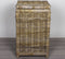 Wasmand - Vierkant - Met deksel - 40x40xH65 - Riet - Rotan