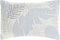 Decoratie Kussen Wit Blauw Bladeren (60 x 10 x 40 cm)