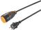 Sygonix SY-5597570 Stroom Verlengkabel 16 A Zwart, Oranje 5 m H07RN-F 3G 1,5 mm² Afsluitbaar, Weerbestendig
