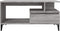 vidaXL - Salontafel - 90x49x45 - cm - bewerkt - hout - grijs - sonoma