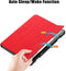 Lunso - Geschikt voor Lenovo Tab M10 Gen 3 (3e generatie) - Tri-Fold Bookcase hoes - Rood